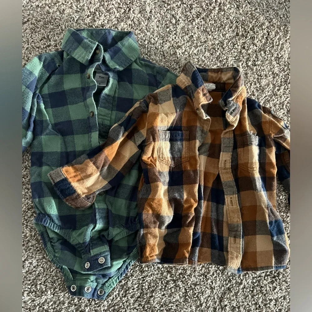 Baby assorted Shirts- 6-9 mo